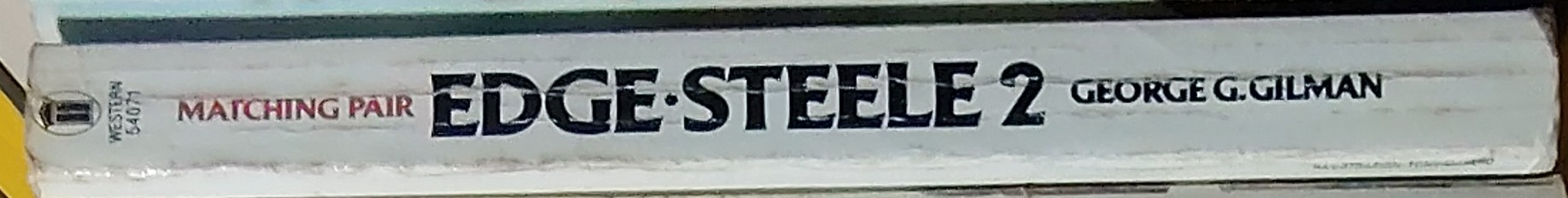 George G. Gilman  MATCHING PAIR: EDGE MEETS ADAM STEELE spine of book image