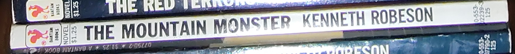 Kenneth Robeson  DOC SAVAGE: THE MOUNTAIN MONSTER spine of book image