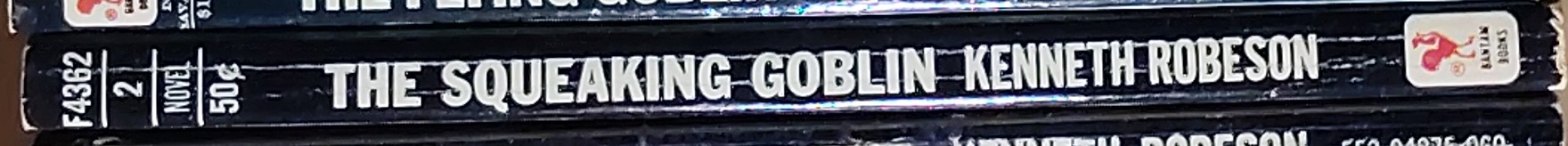 Kenneth Robeson  DOC SAVAGE: THE SQUEAKING GOBLIN spine of book image