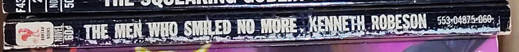 Kenneth Robeson  DOC SAVAGE: THE MEN WHO SMILED NO MORE spine of book image