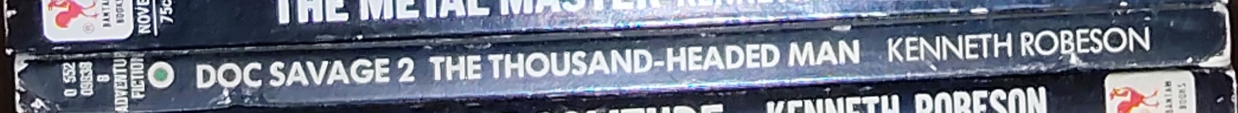 Kenneth Robeson  DOC SAVAGE: THE THOUSAND-HEADED MAN spine of book image