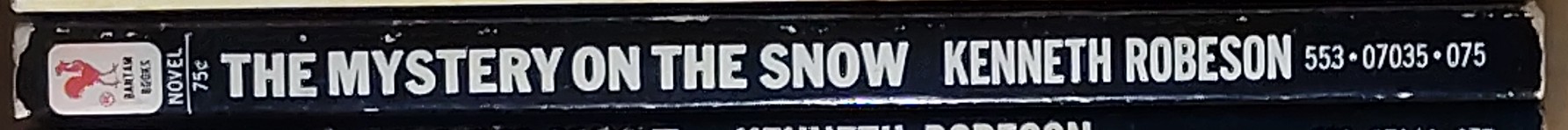 Kenneth Robeson  DOC SAVAGE: THE MYSTERY ON THE SNOW spine of book image