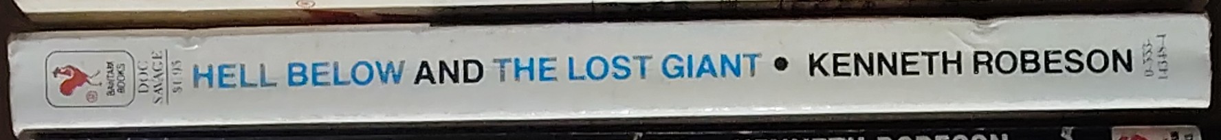 Kenneth Robeson  DOC SAVAGE: HELL BELOW and THE LOST GIANT spine of book image