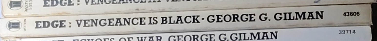 George G. Gilman  EDGE 10: VENGEANCE IS BLACK spine of book image