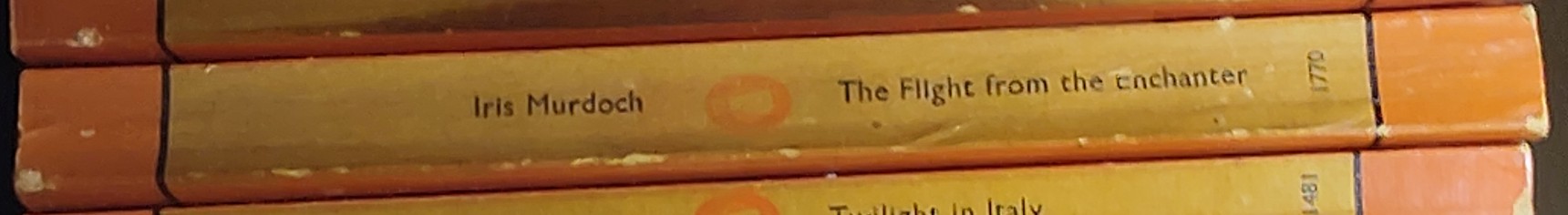 Iris Murdoch  FLIGHT OF THE ENCHANTER spine of book image