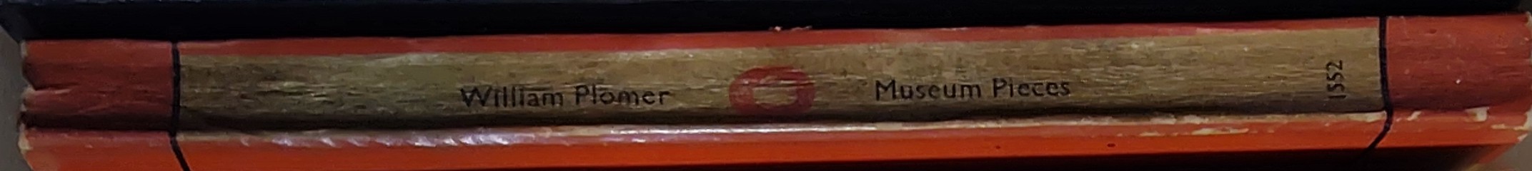 William Plomer  MUSEUM PIECES spine of book image