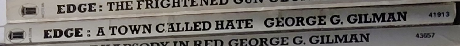 George G. Gilman  EDGE 13: A TOWN CALLED HATE spine of book image