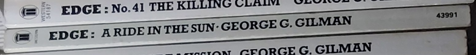 George G. Gilman  EDGE 34: A RIDE IN THE SUN spine of book image