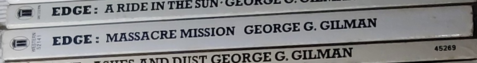 George G. Gilman  EDGE 38: MASSACRE MISSION spine of book image