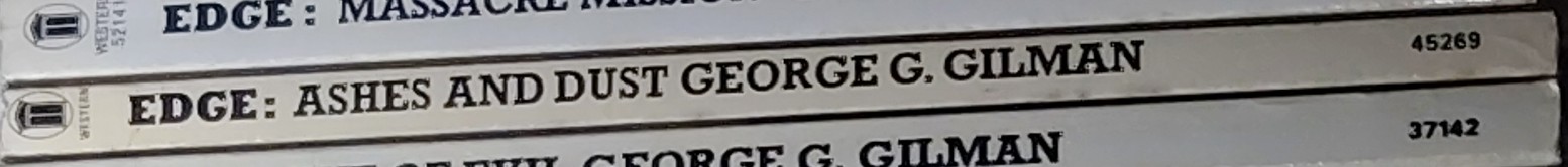 George G. Gilman  EDGE 19: ASHES AND DUST spine of book image