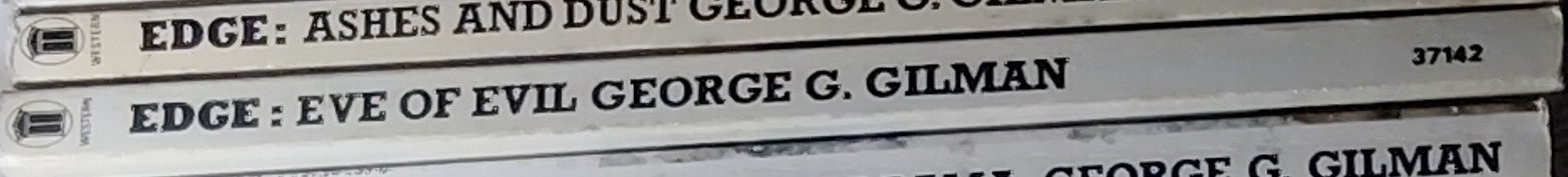George G. Gilman  EDGE 28: EVE OF EVIL spine of book image