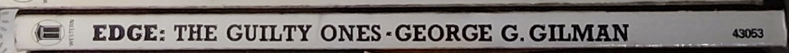 George G. Gilman  EDGE 31: THE GUILTY ONES spine of book image