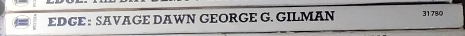 George G. Gilman  EDGE 26: SAVAGE DAWN spine of book image