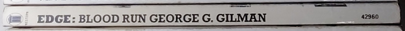 George G. Gilman  EDGE 15: BLOOD RUN spine of book image