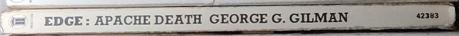 George G. Gilman  EDGE 3: APACHE DEATH spine of book image