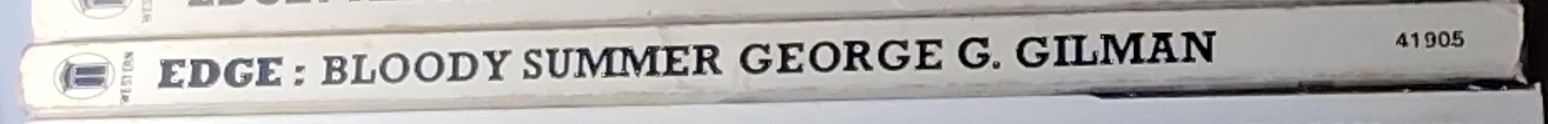 George G. Gilman  EDGE 9: BLOODY SUMMER spine of book image