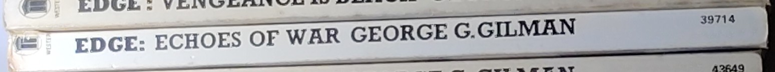 George G. Gilman  EDGE 23: ECHOES OF WAR spine of book image