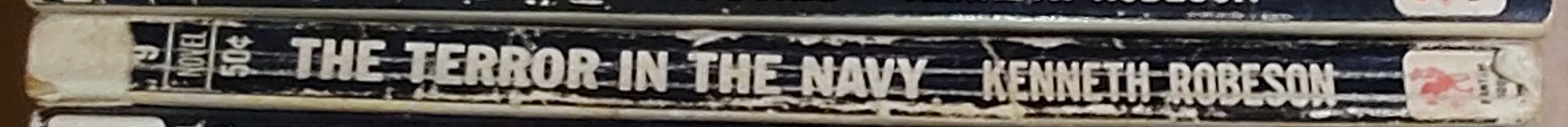 Kenneth Robeson  DOC SAVAGE: THE TERROR IN THE NAVY spine of book image