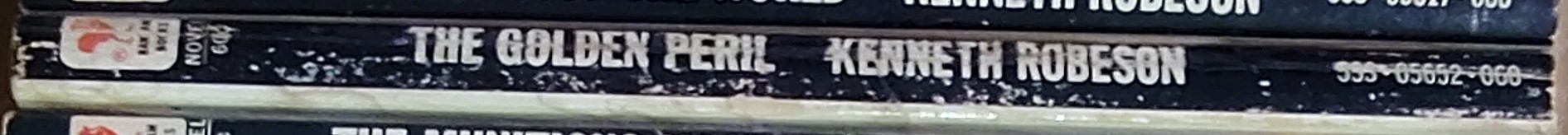 Kenneth Robeson  DOC SAVAGE: THE GOLDEN PERIL spine of book image