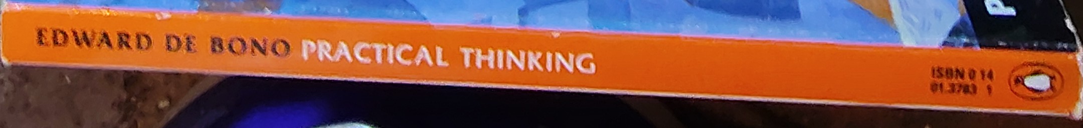 Edward de Bono  PRACTICAL THINKING spine of book image