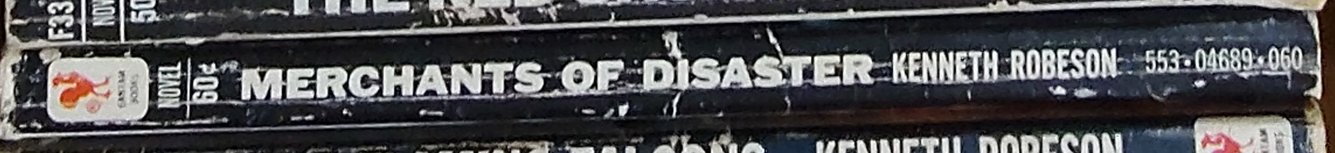 Kenneth Robeson  DOC SAVAGE: MERCHANTS OF DISASTER spine of book image