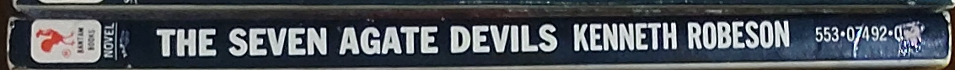 Kenneth Robeson  DOC SAVAGE: THE SEVEN AGATE DEVILS spine of book image