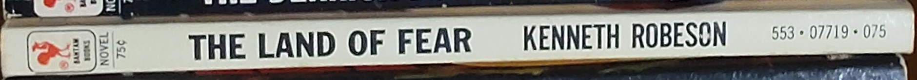 Kenneth Robeson  DOC SAVAGE: THE LAND OF FEAR spine of book image