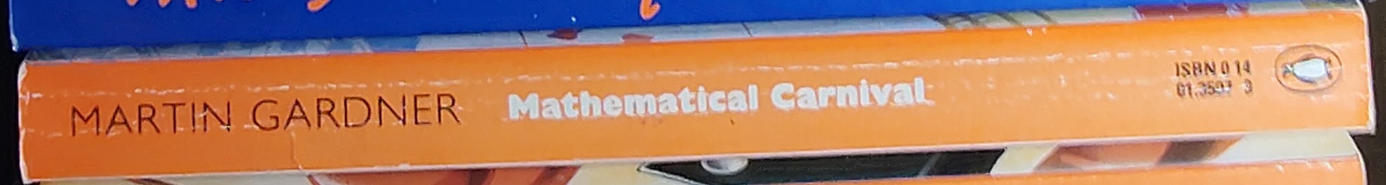 Martin Gardner  MATHEMATICAL CARNIVAL spine of book image