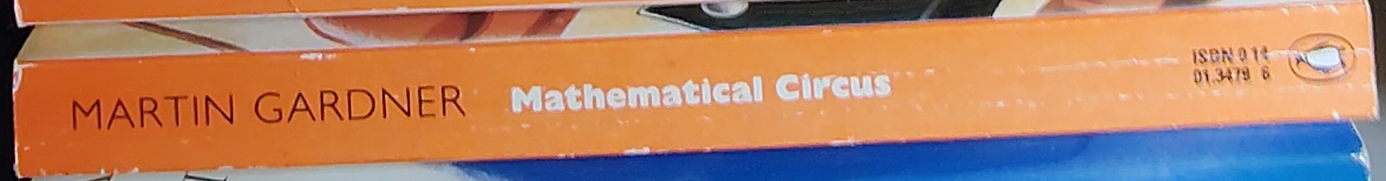 Martin Gardner  MATHEMATICAL CIRCUS spine of book image
