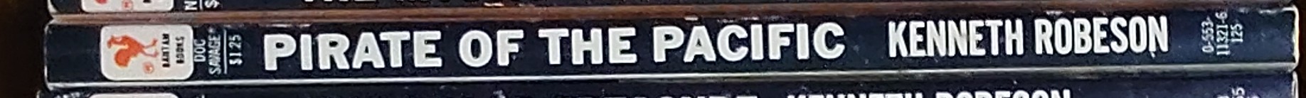 Kenneth Robeson  DOC SAVAGE: PIRATE OF THE PACIFIC spine of book image