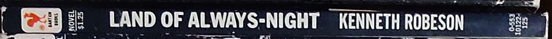 Kenneth Robeson  DOC SAVAGE: LAND OF ALWAYS-NIGHT spine of book image