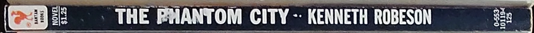 Kenneth Robeson  DOC SAVAGE: THE PHANTOM CITY spine of book image
