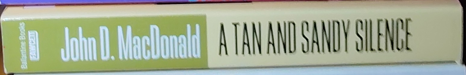 John D. MacDonald  A TAN AND SANDY SILENCE spine of book image