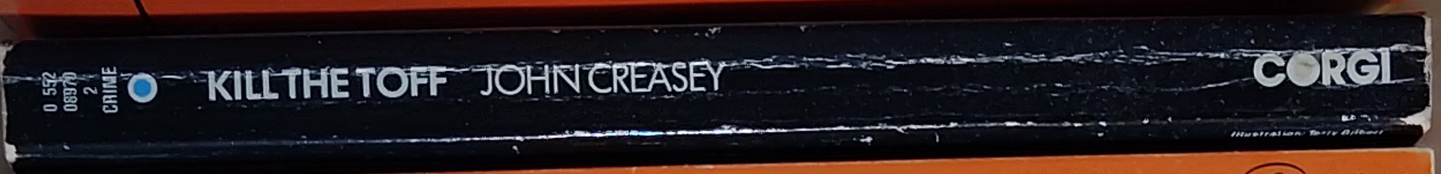 John Creasey  KILL THE TOFF spine of book image