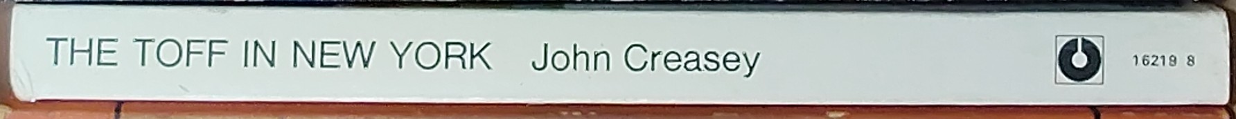 John Creasey  THE TOFF IN NEW YORK spine of book image