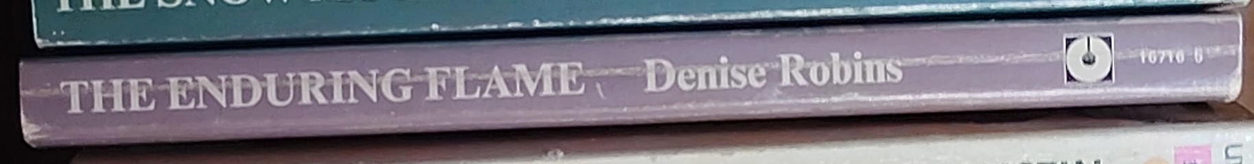 Denise Robins  THE ENDURING FLAME spine of book image