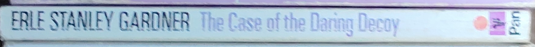 Erle Stanley Gardner  THE CASE OF THE DARING DECOY spine of book image