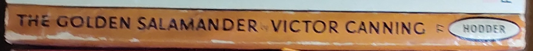 Victor Canning  THE GOLDEN SALAMANDER spine of book image