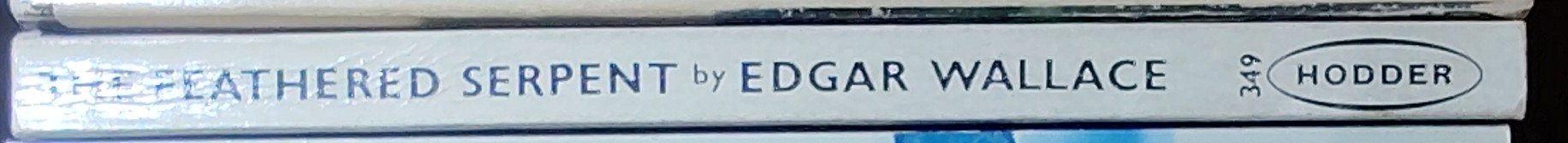 Edgar Wallace  THE FEATHERED SERPENT spine of book image