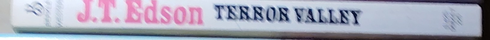 J.T. Edson  TERROR VALLEY spine of book image