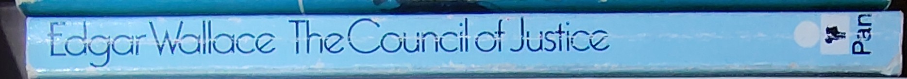 Edgar Wallace  THE COUNCIL OF JUSTICE spine of book image