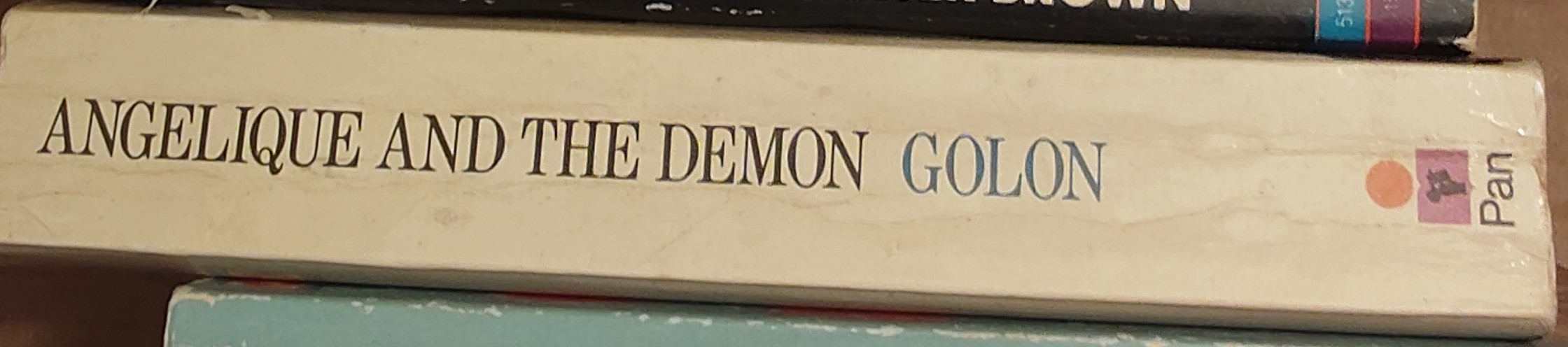 Sergeanne Golon  ANGELIQUE AND THE DEMON spine of book image