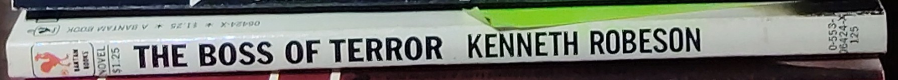 Kenneth Robeson  DOC SAVAGE: THE BOSS OF TERROR spine of book image