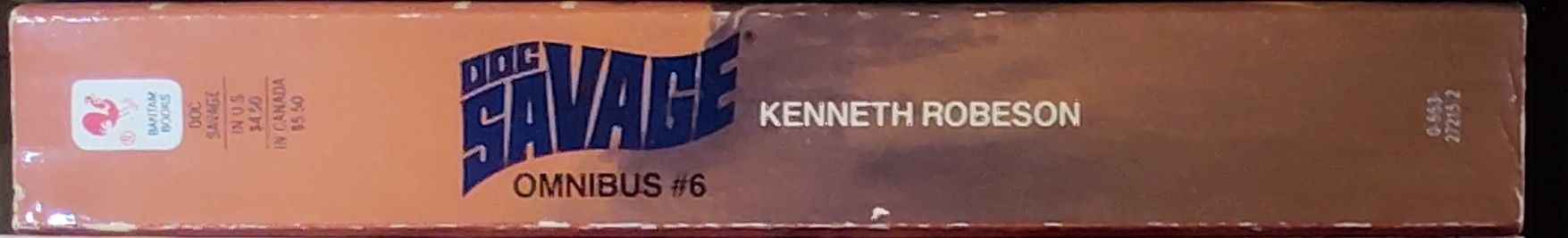 Kenneth Robeson  DOC SAVAGE - OMNIBUS #6: THE AWFUL DYNASTY / FIRE AND ICE/ THE DISAPPEARING LADY/ THE MAGIC FOREST spine of book image