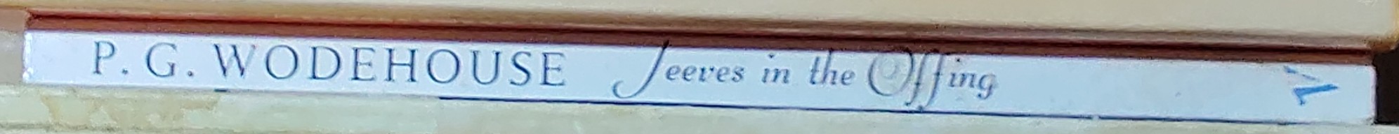 P.G. Wodehouse  JEEVES IN THE OFFING spine of book image