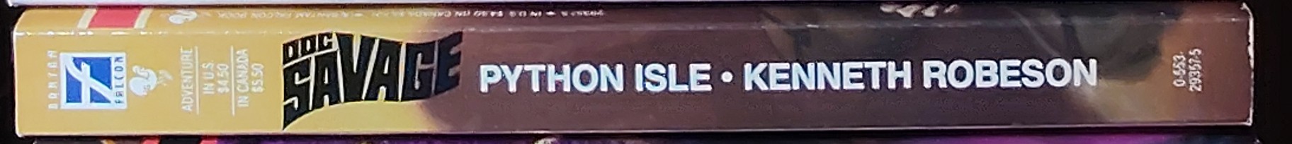 Kenneth Robeson  DOC SAVAGE: PYTHON ISLE spine of book image