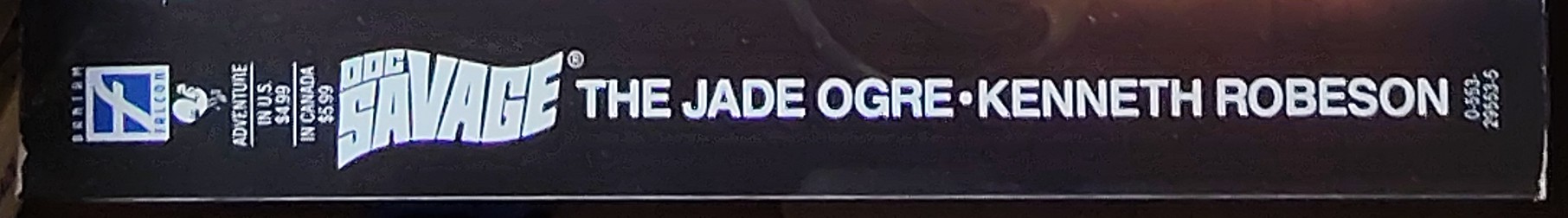 Kenneth Robeson  DOC SAVAGE: THE JADE OGRE spine of book image