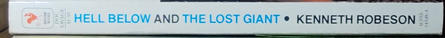 Kenneth Robeson  DOC SAVAGE: HELL BELOW and THE LOST GIANT spine of book image