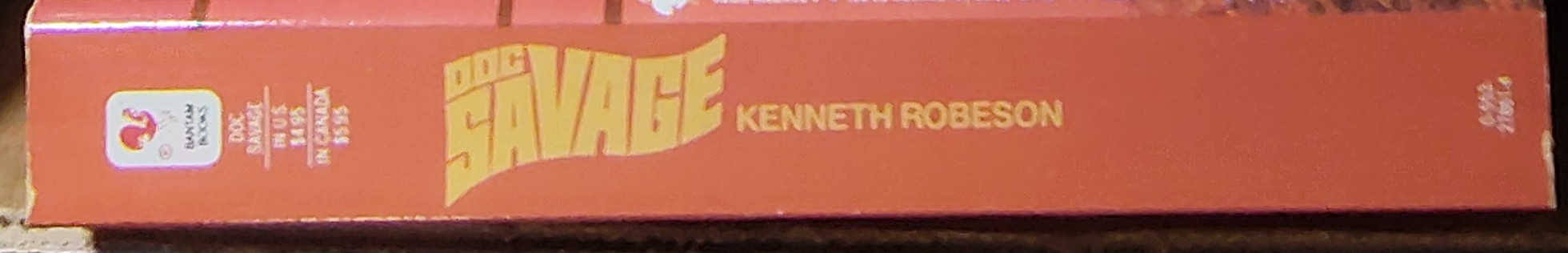 Kenneth Robeson  DOC SAVAGE - OMNIBUS #8: THE MENTAL MONSTER/ THE PINK LADY/ WEIRD VALLEY/ TROUBLE ON PARADE spine of book image