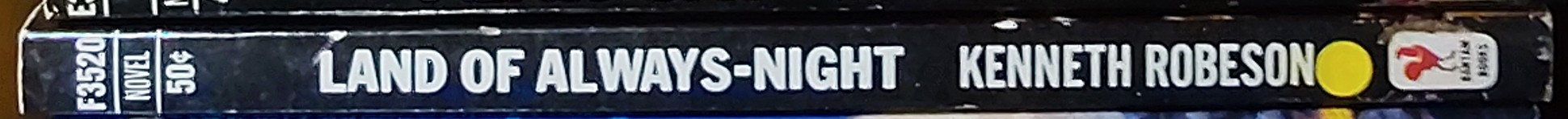 Kenneth Robeson  DOC SAVAGE: LAND OF ALWAYS-NIGHT spine of book image